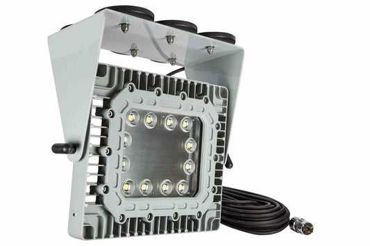 Magnetic Ceiling Mount Explosion Proof 150 Watt LED Light Fixture - 21,000 Lumens - CID1 - Twistlock