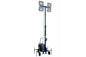 Explosion Proof Portable LED Light Tower - Extends to 20ft - Wheeled Mobile Unit - Four 150 Watt LED