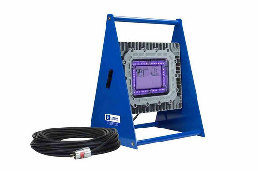 150W Explosion Proof Ultraviolet Portable LED Fixture - Paint Booth Approved - 365NM - EXP Cord Caps