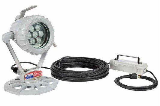 Explosion Proof LED Light - Inline Transformer 120V/12V - 70 Watt LED Bulb - Class 1 Groups C and D