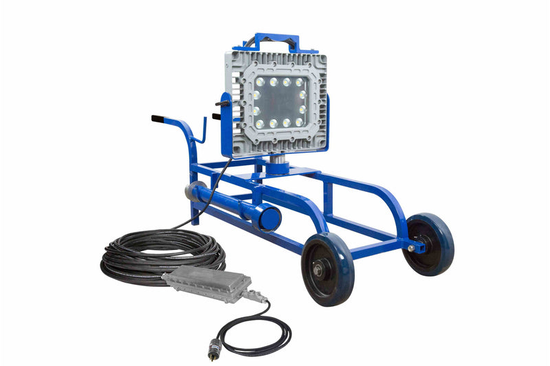 Larson 150W EXP LED Light - 21,000 Lm - Cart Mount - Quick Change Mount - C1D1 - 100' 12/3 SOOW - Inline