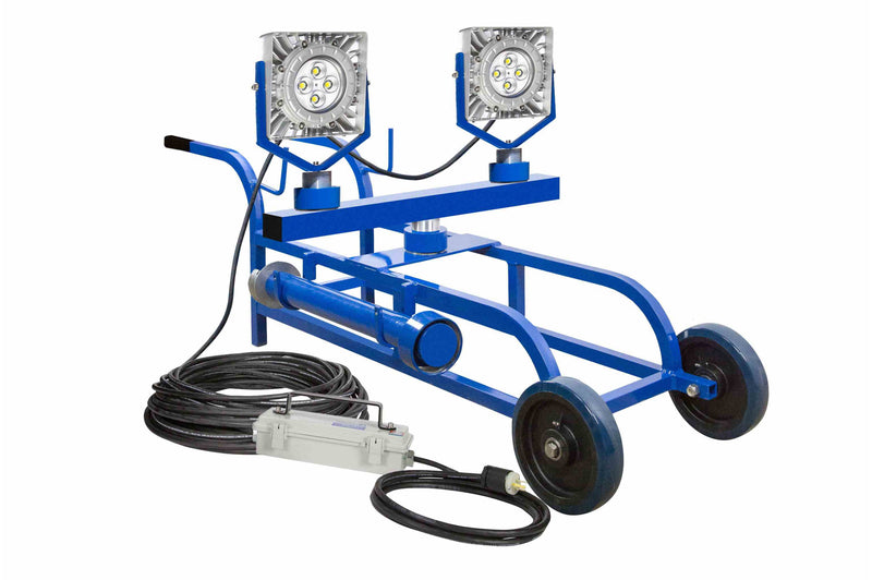 Larson 100W EXP LED Light - 14,000 Lm - Cart Mount - Quick Change Mount - C1D1 - 100' 12/3 SOOW - Inline