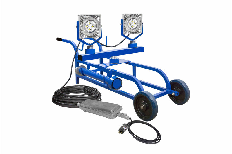 Larson 100W EXP LED Light - 14,000 Lm - Cart Mount - Quick Change Mount - C1D1 - 100' 12/3 SOOW - Inline