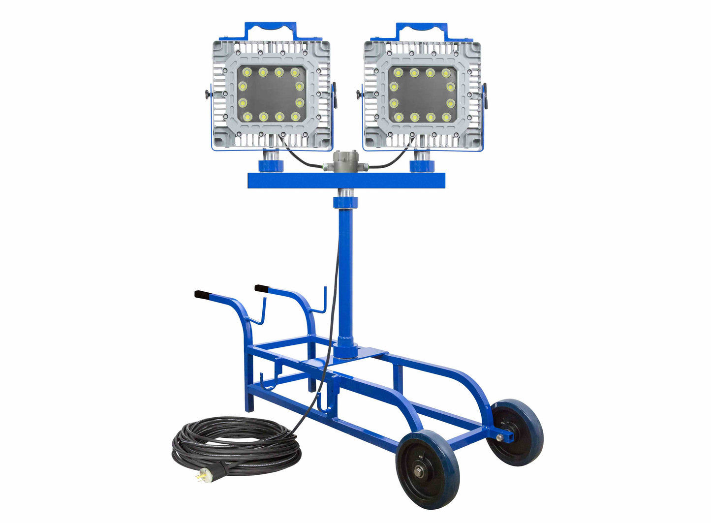 Larson 300W EXP LED Light - 42,000 Lm - 3' Cart Mount - Quick Change Mount - C1D1- 100' 16/3 SOOW- GEN Plug