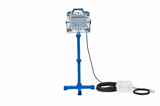 Larson 150W EXP LED Light - 21,000 Lm - 5ft Stand - Quick Change Mount - C1D1 - Battery Backup - 100' 16/3
