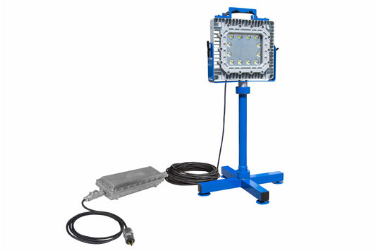 Larson 150W EXP LED Light - 21,000 Lm - 3ft Stand - Quick Change Mount - C1D1 - 100' 12/3 SOOW - EXP Plug