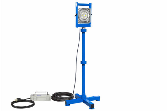 Larson 50W EXP LED Light - 6,250 Lm - 5ft Stand - Quick Change Mount - C1D1 - 100' 12/3 SOOW - GEN Plug