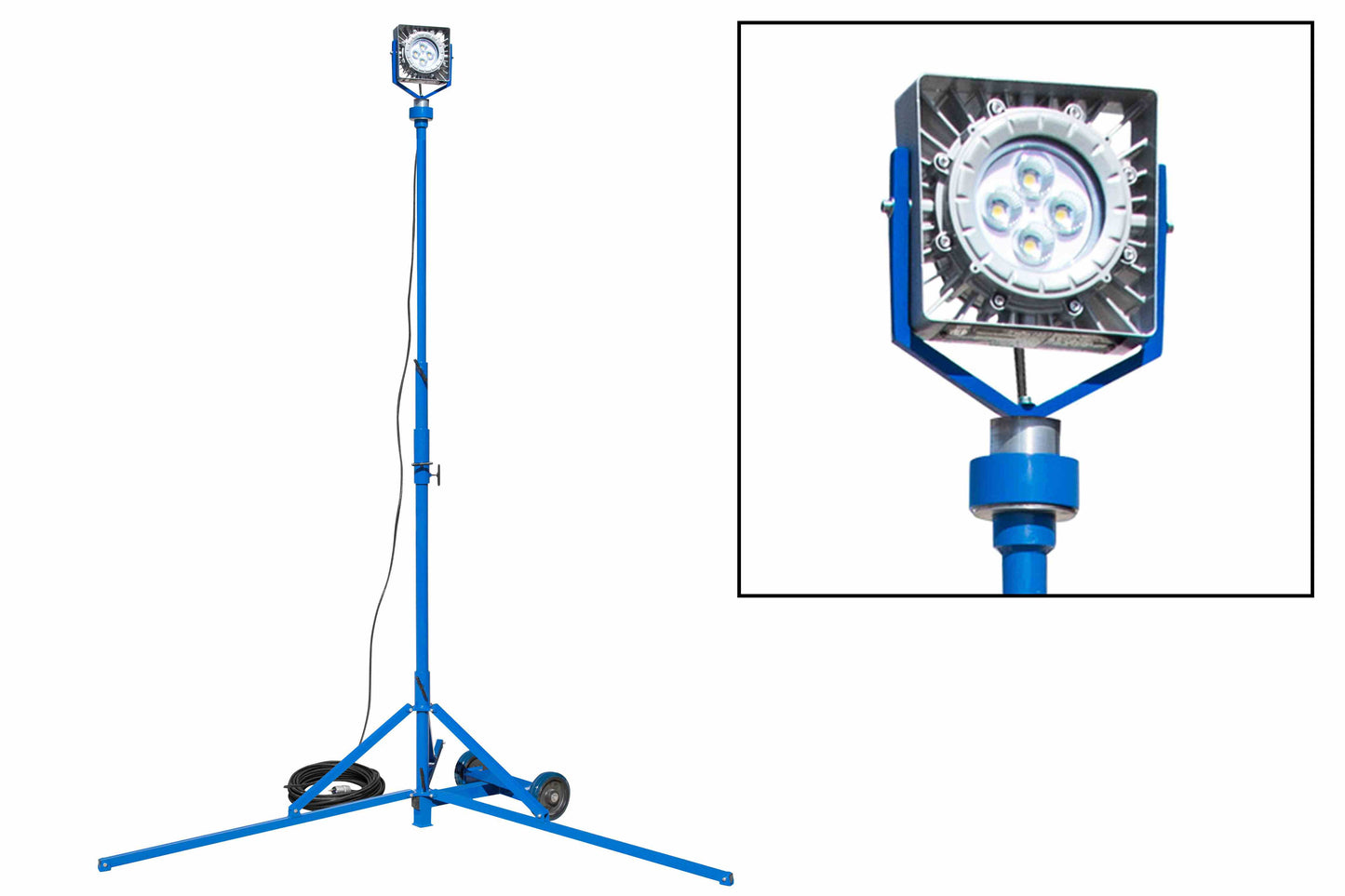 Larson 50W EXP LED Light - 6,250 Lm - Tripod - Quick Change Mount - C1D1 - 100' 16/3 SOOW - EXP Plug