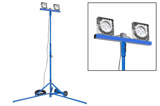 140 Watt LED Explosion Proof Quadpod - Dual 70 Watt LED Heads - 200 foot cord - 11,600 Lumens