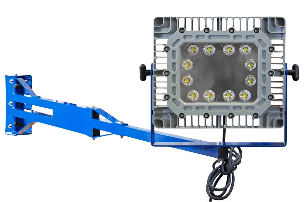 100 Watt Explosion Proof C1D1 LED Switch Blade Dock Light - 6' Pivoting Aluminum Arm - 10,000 Lumens