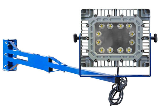 100 Watt Explosion Proof C1D1 LED Switch Blade Dock Light - 6' Pivoting Aluminum Arm - 10,000 Lumens