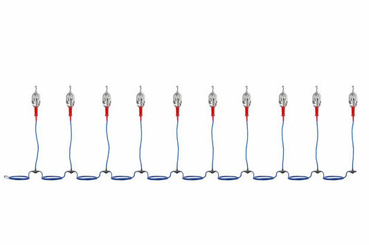 Explosion Proof LED String Lights - 10 lights - Class 1 Division 1 and Class 2 Division 1
