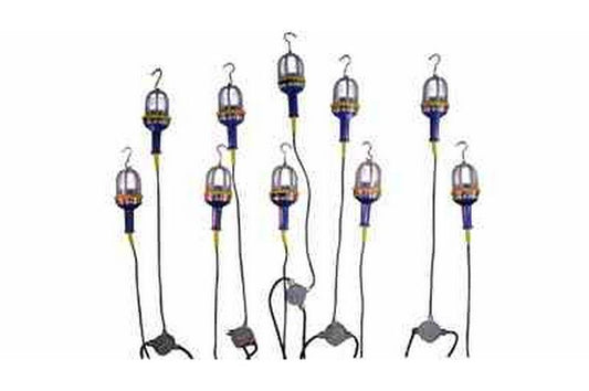 Explosion Proof LED String Lights - 10 lights - 5 Foot Spacing - Class 1 Division 1 and Class 2 Divi