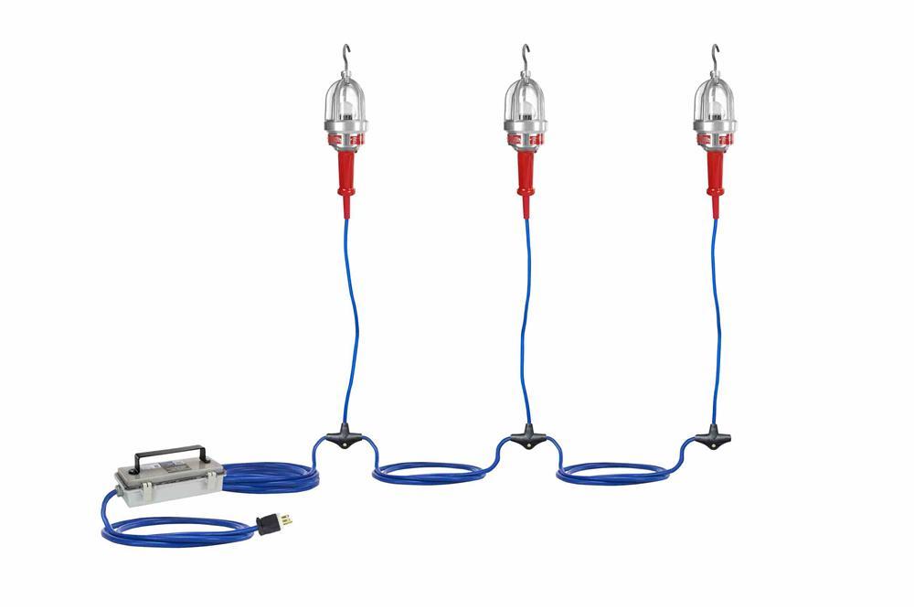 Explosion Proof LED String Lights - 3 Hand Lamps - Class 1 & Class 2 - 220-240 VAC, 50/60Hz