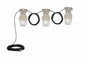 30W Explosion Proof LED String Light - C1D1/C2D1 - (3) Lamps - 20' 16/3 SOOW Cord - EXP Cord Cap