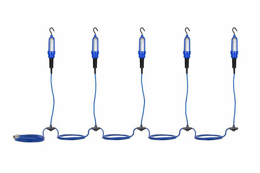 Explosion Proof LED String Lights - 120-277V AC - Frosted Lens - 360Ãƒâ€šÃ‚Â° - 50' Cord w/ EXP Cord Cap