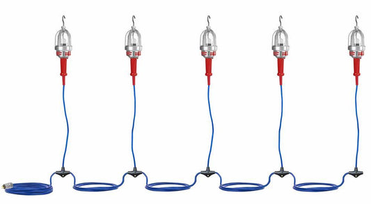 Explosion Proof LED String Lights - 5 Hand Lamps - Class 1 & Class 2