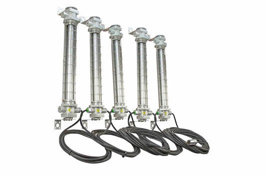 Explosion Proof Low Profile LED String Lights - 5 Lights - 27,000 Lumens - C1D1/C2D1