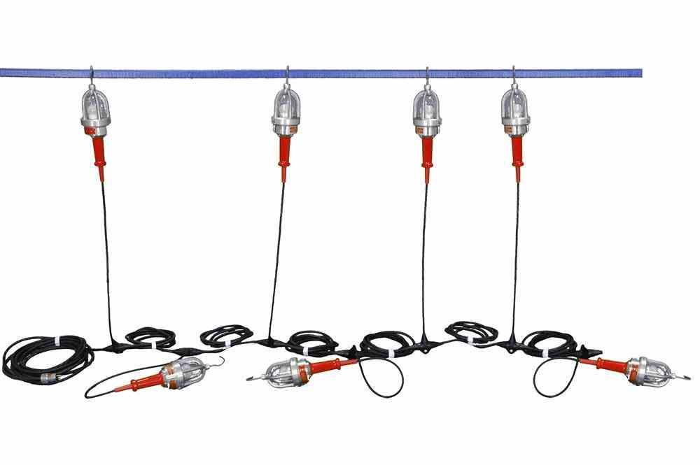 Explosion Proof LED String Lights - 7 lights - Class 1 Division 1 and Class 2 Division 1