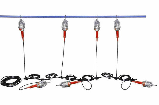 Explosion Proof LED String Lights - 7 lights - Class 1 Division 1 and Class 2 Division 1