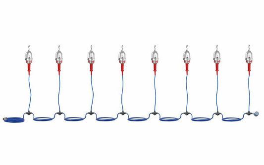 Explosion Proof LED String Lights - 8 lights - Class 1 Division 1 and Class 2 Division 1
