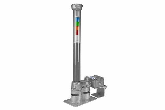 Explosion Proof LED Stack Light - 360Ã‚Â° - Red, Amber, Green, Blue - Surface Mount - Flying Leads