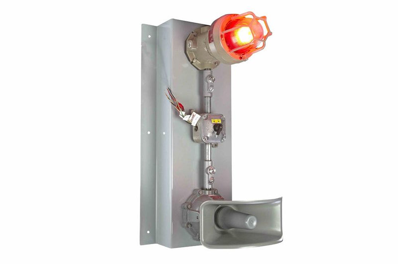 Explosion Proof Signal Light w/ Audible Alarm - C1D1 / C2D1 - Strobe & Steady Burn - Multi Color