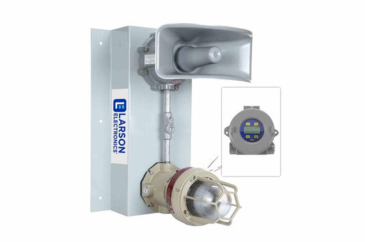 Explosion Proof Signal Light w/ Audible Alarm - Class I and II, Division 1 - 120V - Remote Mount Timer