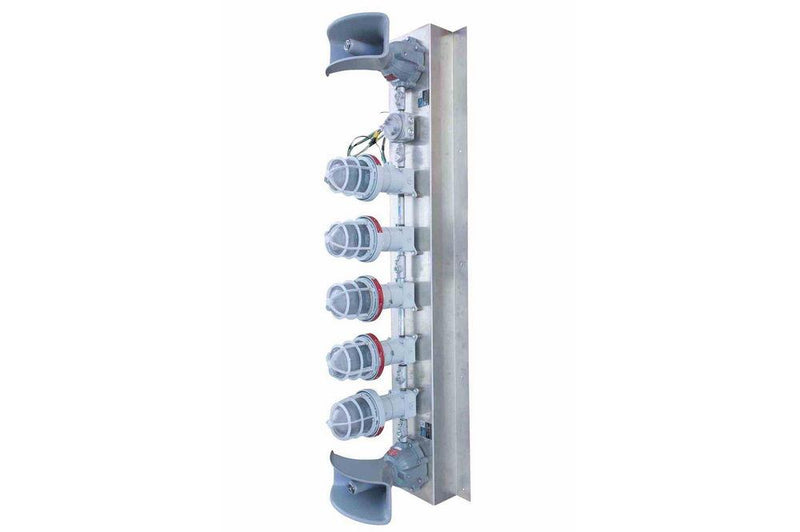 Explosion Proof Stack Light With 5 Color - Class 1 Division 1 Class 2 Division 1 - Audible Alarms