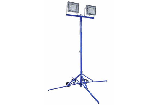 300 Watt Explosion Proof Quadpod Light Tower - Dual LED Light Heads - Group B Hydrogen - 100' Cord