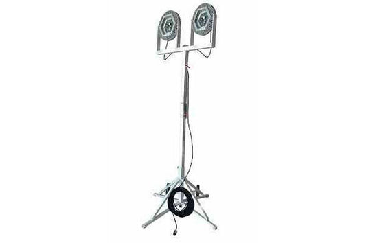 300 Watt Explosion Proof Quadpod Light Tower - 480V Input - Dual LED Light Heads - Group B Hydrogen