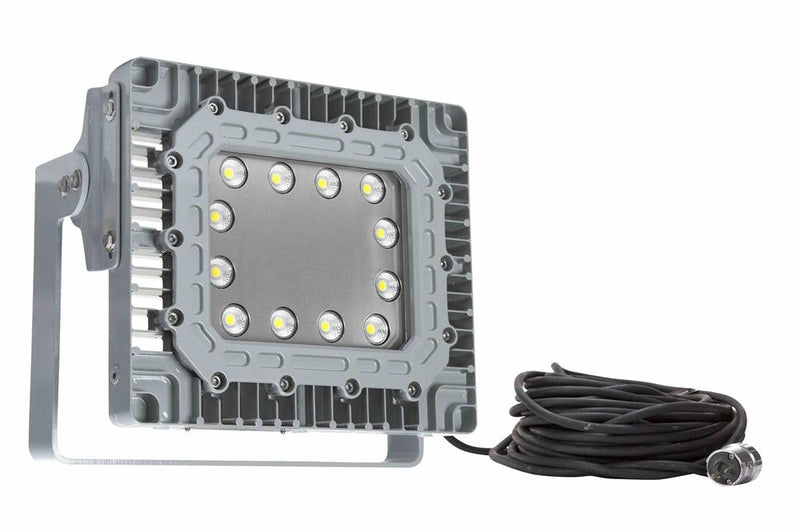 100 Watt Explosion Proof LED Wall Pack Light - Surface Mount - 11,667 Lumens - C1D1 - 25' Cord w/ Explosion Proof Cord Cap