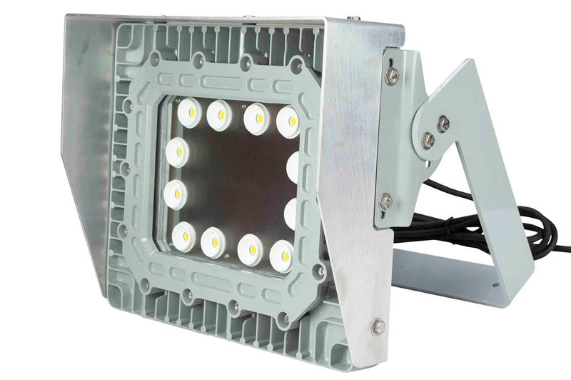 100 Watt Explosion Proof LED Wall Pack Light with Glare Shield - Surface Mount - 11,667 Lumens -C1D1