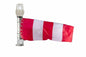 Explosion Proof Illuminated Windsock - Class I, II III - (2) 15W Red/White LED Lights - Pole Mount - 24"OD x 60"L