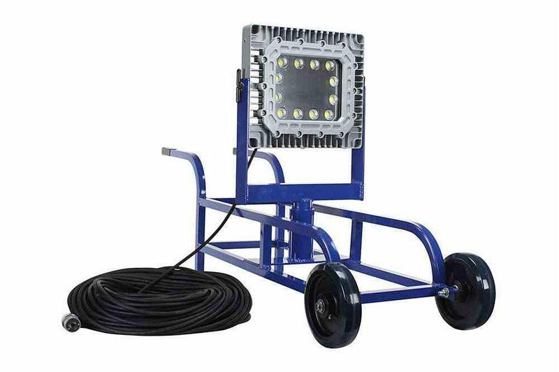 Explosion Proof LED Tank Light - Portable Wheelbarrow Cart - Class 2 Division 1 -21,000 Lumens