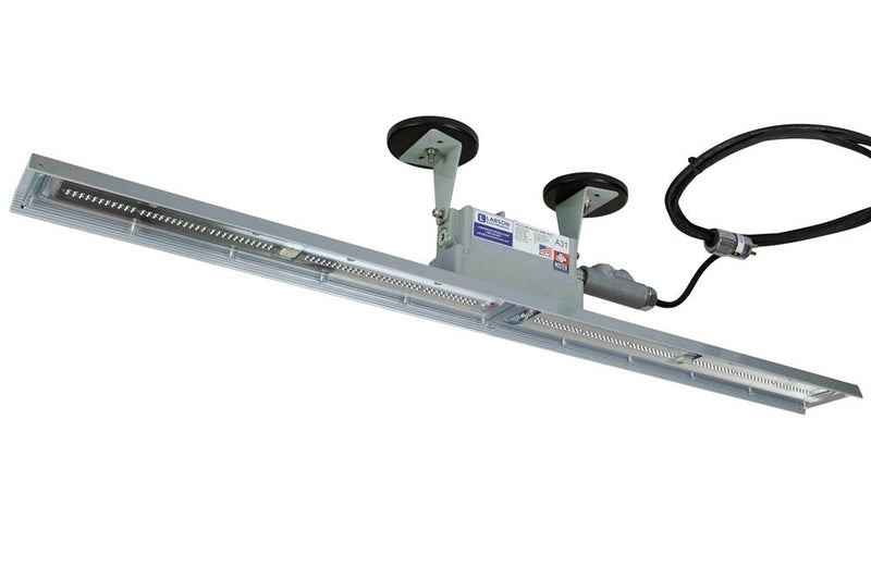 C2D1 Explosion Proof Low Profile Linear LED Light - 120-277V AC, 50/60 HZ - Adjustable Magnetic Trunnion Mount