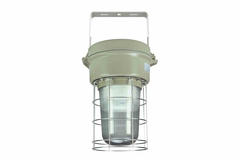 Explosion Proof LED High Bay Light w/ Built-In Photocell - C1D2/C2D1 - Equivalent to 100W Metal Halide - Globe/Guard Design - Surface Mount