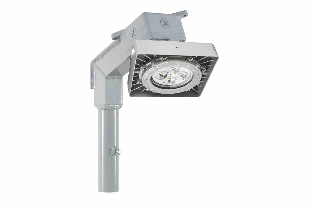 25W Explosion Proof Low Bay LED Fixture - Paint Spray Booth Approved - 3,500 lms - 25Ãƒâ€šÃ‚Â° Stanchion/Wire Guard