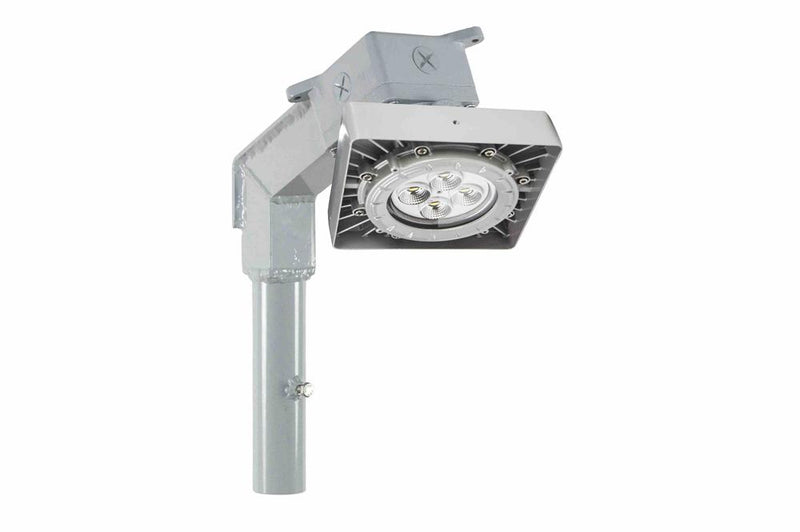 25W Explosion Proof Low Bay LED Fixture - Paint Spray Booth Approved - 3,500 lms - 25Ã‚Â° Stanchion/Wire Guard