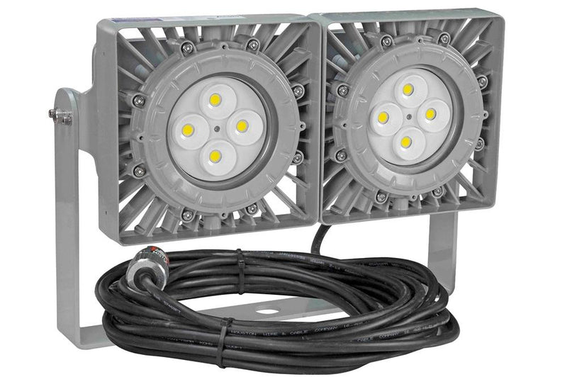 100W Explosion Proof LED Flood Light Fixture - C1D2, C2D1/C2D2 - Serviceable Junction Box