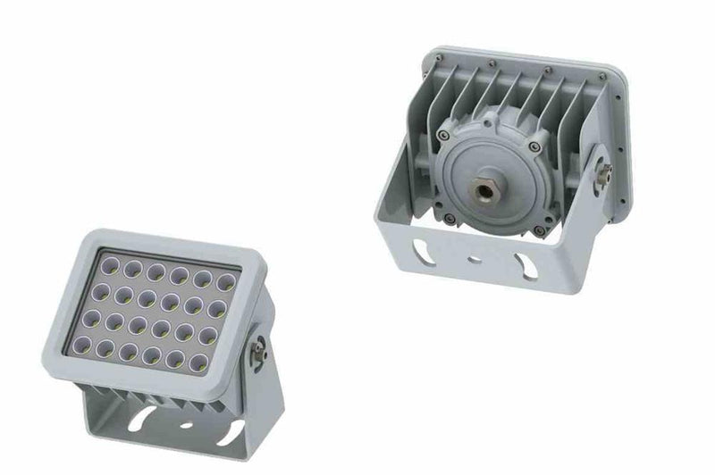 50W Hazardous Location Integrated Flood Light LED Fixture - C2D1 - 120-277V - 7,600 lms/Trunnion Mount - IP66/Field Serviceable