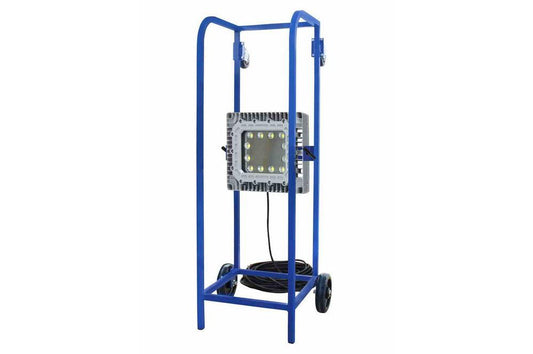 150W C1D1 Explosion Proof LED Light on Dolly Cart - 17500 Lumens - 100' SOOW Cord w/ EPP Cord Cap
