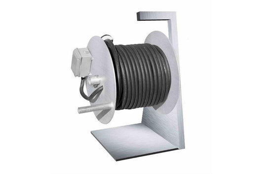 Explosion Proof Cord Reel - 100' 12/3 SOOW Cord - EXP Plug - 20 Amps - (4) EXP Receptacles - SS