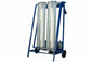 Explosion Proof LED Lights for Paint Booths on Aluminum Upright Cart with Wheels