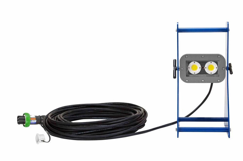 40W Portable Explosion Proof AC LED Floodlight - C1D2 - 12V DC - Aluminum Frame - ATEX/IECEX - 20 Meter 12/2 SOOW Cord