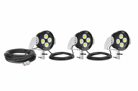 240W Explosion Proof Pole Top AC LED String Light - C1D1/C2D1 - Group B + ATEX/IECEX - 60' SOOW Cord - General Area Cord Cap