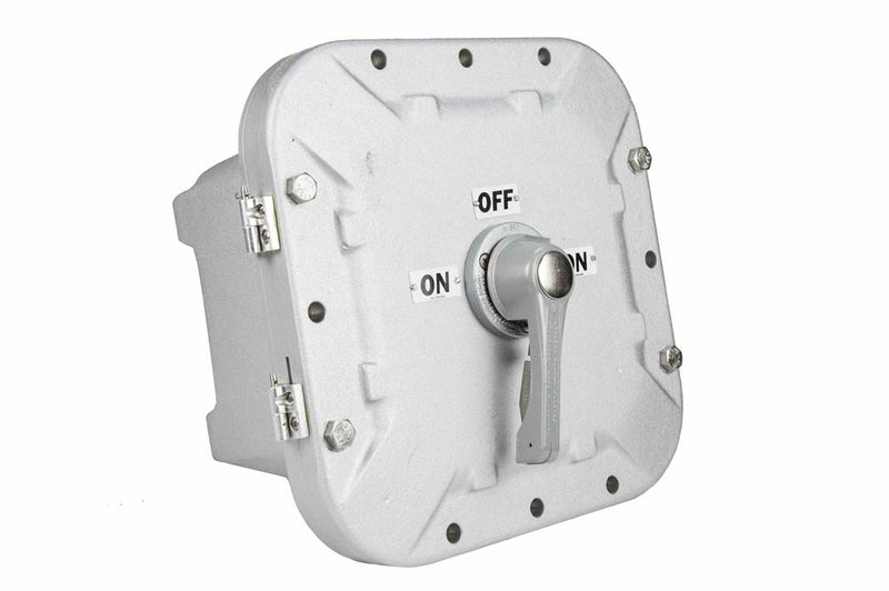 Explosion Proof Non Fused Disconnect Switch - Class I, II, III - 100 Amps, 3-Pole - (2) 1.25" Hubs