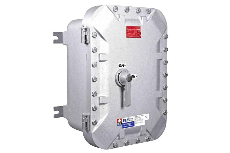 Explosion Proof Non Fused Disconnect Switch - Class I, II, III - 150A, 3-pole - Aux Contacts - (1) 2" (1) 0.5" Hubs