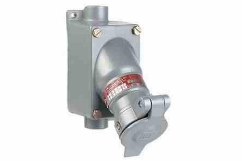 Explosion Proof Receptacle - C1D1 - 115/230/460V AC 3PH - 4P3W - Feed Thru Box - NEMA 7 - 20 Amp