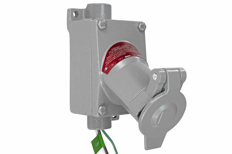 20A Explosion Proof Outlet - Class I, II, II - 2P3W - Straight Blade/Delayed Action - NEMA